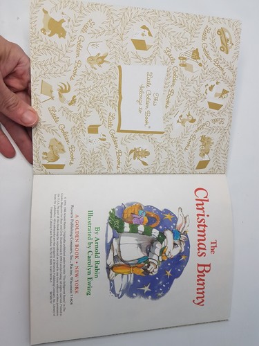 The Christmas Bunny a Little Golden Book Vintage Children Toddler EUC - Picture 7 of 9