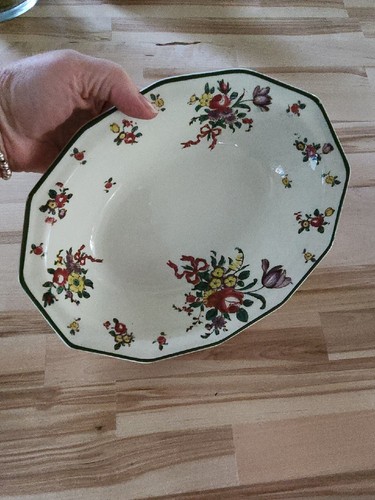 Royal Doulton Serving Bowl Old Leeds Sprays 9.5" Side Dish - Vintage China - Picture 4 of 9