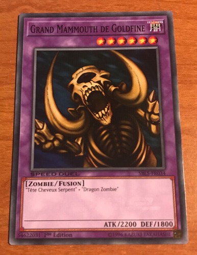 Yu Gi Oh! '' Karte GROSSES GOLDFINE MAMMUT '' SBLS-FR034 (Commune) NEU - Bild 1 von 2