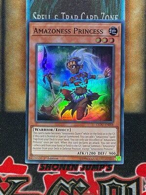 Yugioh Amazoness Princess LEDU-EN008 Super Rare 1st Ed NM