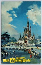 Postcard FL Walt Disney World Pre-Opening Magic Kingdom Cinderella's Castle R88