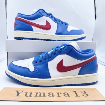 Nike Wmns Air Jordan 1 Low Sport Blue Gym Red DC0774-416 US 5-15
