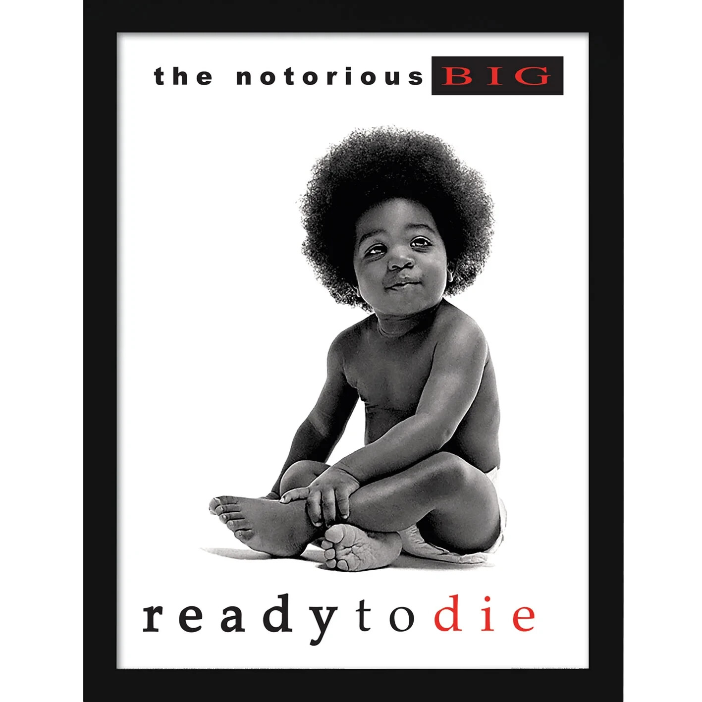 The Notorious B.I.G. Framed Picture - Ready to Die Official 30x40cm Framed Print