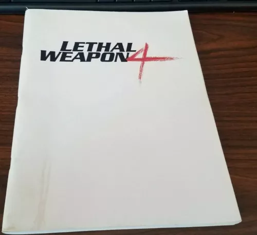 Lethal Weapon 4 Script Reproduced Signatures Gibson Pesci Glover Li