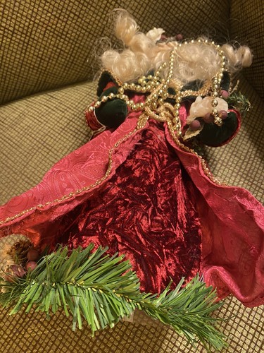 NWT Midwest Cannon Falls Santa Standing Christmas Tree Topper Folk Art 12" Large - Picture 8 of 11