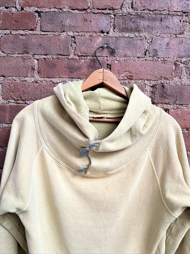 Kapital Mens Hoodie Sweatshirt, Sz 2, Distressed Yellow 100% Cotton Japan - Picture 4 of 11
