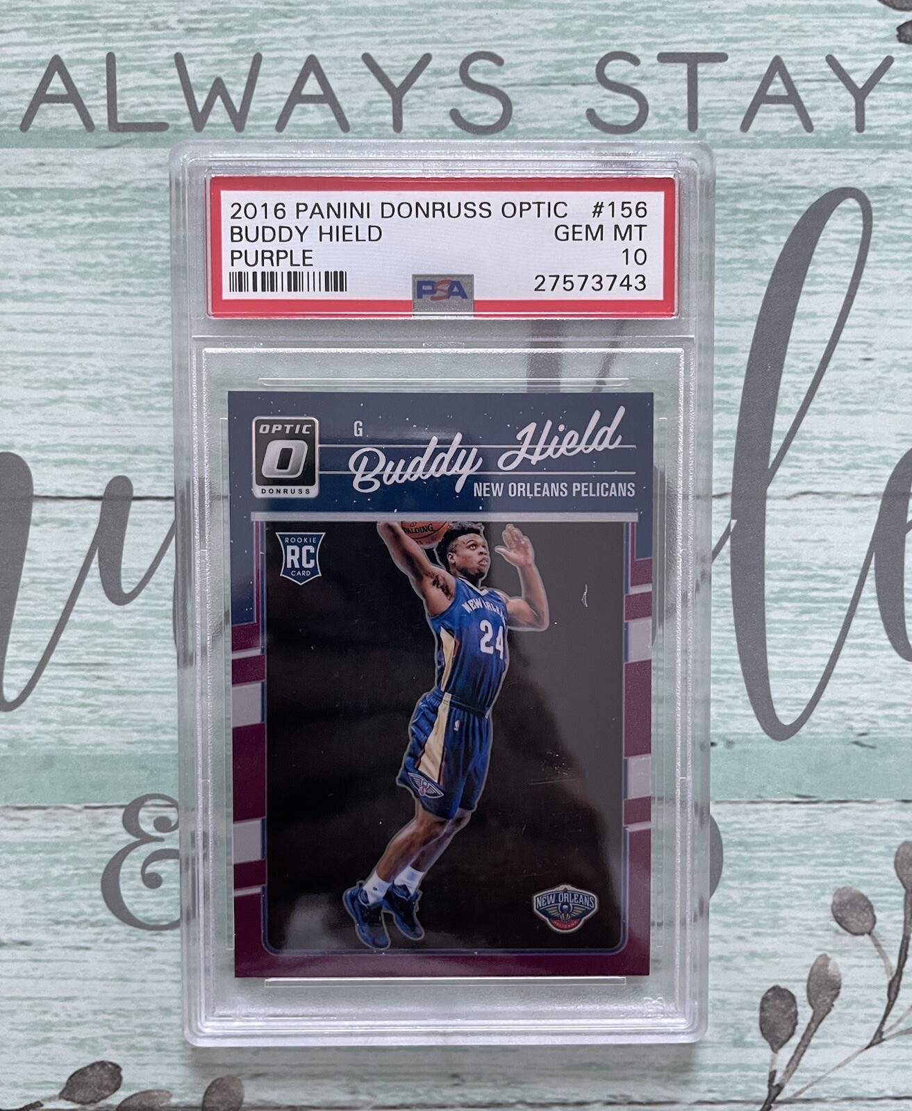 BUDDY HIELD 2016 Donruss Optic Purple 156 Rookie RC PSA 10 GEM MT POP 2 Warriors