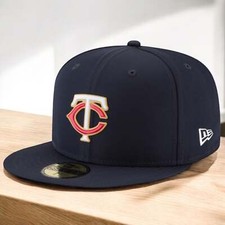 11554523 Mens New Era MLB 59Fifty Authentic BP Fitted - Minnesota Twins
