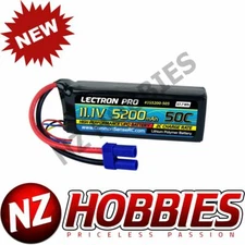 Lectron Pro 11.1V 3S 5200mAH 50C Lipo Battery w/ EC5 1/10 Vehicle,Midsize Heli