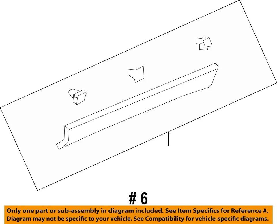 Carrocería de puerta trasera Chevrolet GM OEM Traverse moldura lateral inferior izquierda 22923499 Foto 2 de 2