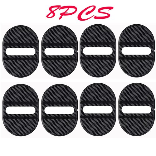 4Pcs/Set Carbon Fibre Car Door Lock Protective Cover Sticker Trim Accessories - Bild 19 von 23