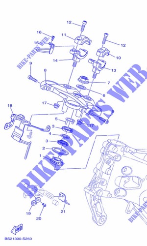 Piastra Di Sterzo Superiore Mt09 Yamaha