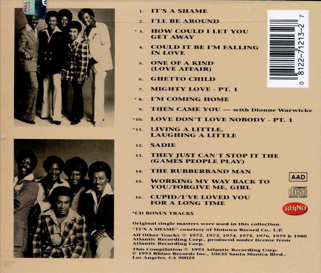 The Spinners: The Best Of The Spinners In Concert: CD The Spinners: The Best Of The Spinners In Concert: CD
