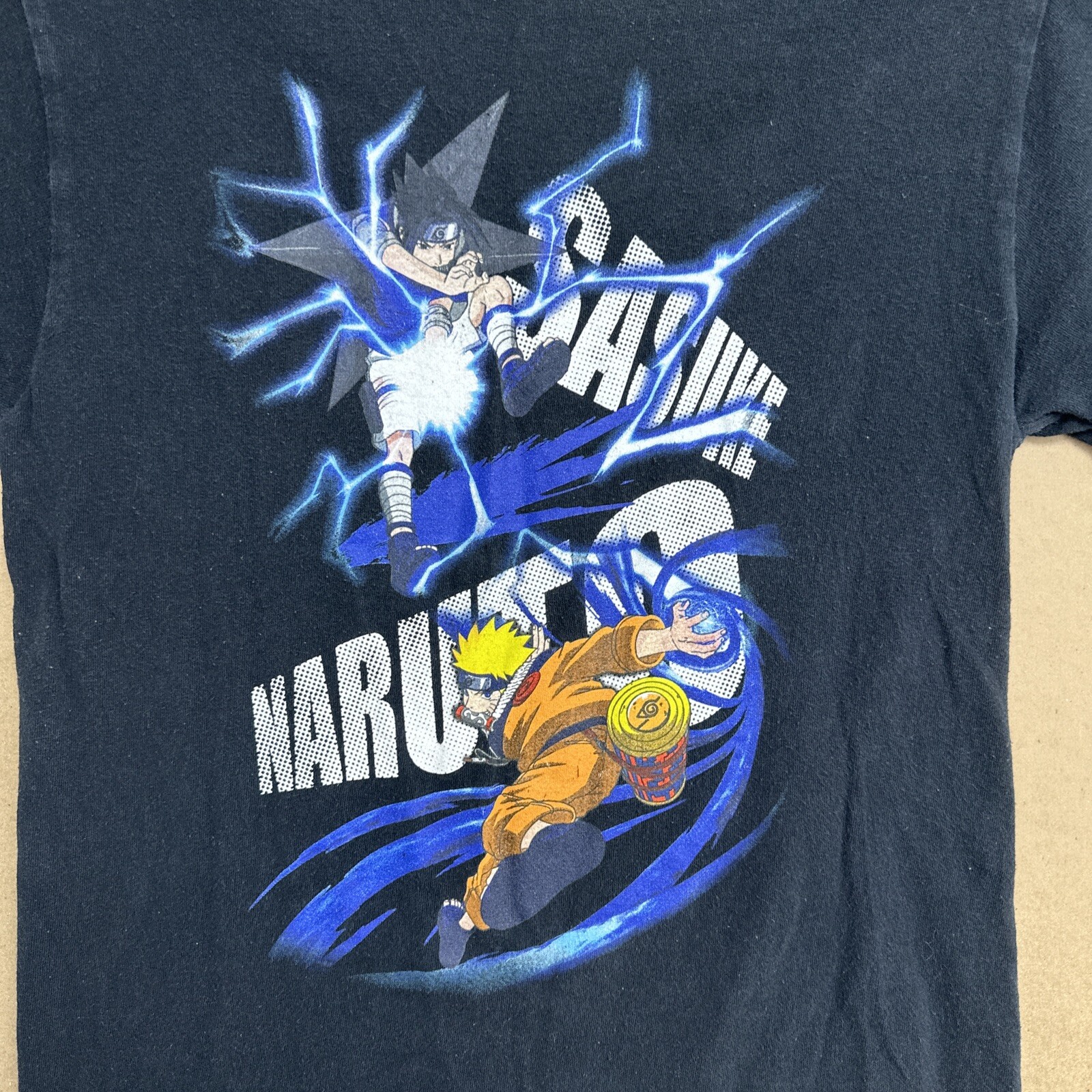 NARUTO Sasuke T Shirt Men's Size Small Black VTG … - image 2