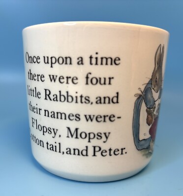 Wedgwood Peter Rabbit 2 Pc Childs Cup And Plate Set Beatrix Potter
