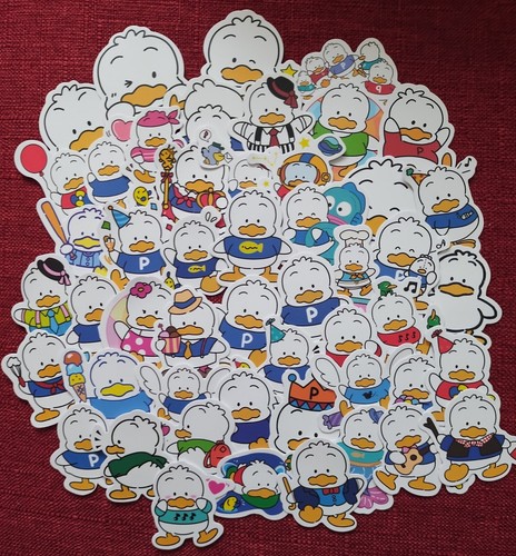 50 Stck. SANRIO PEKKLE ENTE SCRAPBOOKING WASSERDICHTE VINYL AUFKLEBER/AUFKLEBER