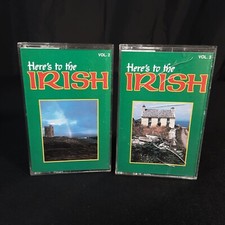 Lot of 2 Here's To The IRISH Cassettes Volume 2 and 3 Multiple Artists