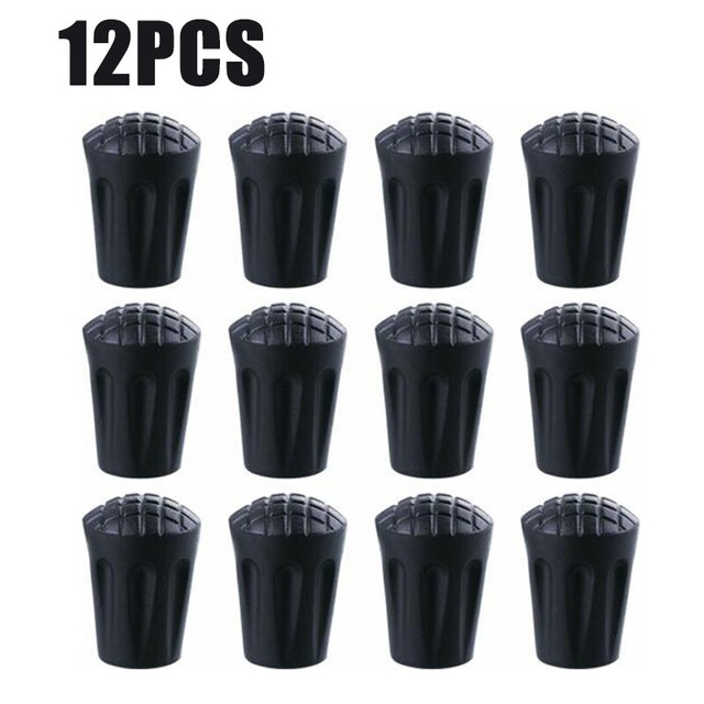12 Reinforced Rubber Tip End Cap Hammer Trekking Pole Hiking Walking Stick JM