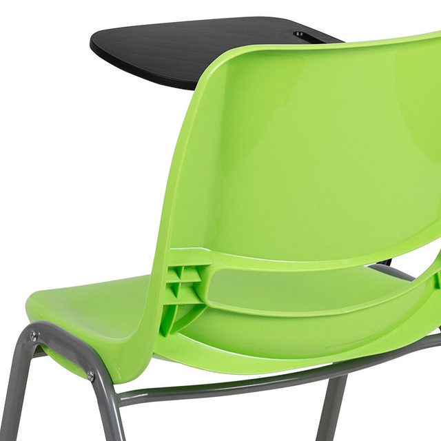 Green Ergonomic School Chair w/ Right Handed FlipUp Tablet Arm