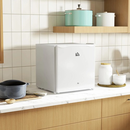 46 Litre Lockable Countertop Fridge - Cream White - Picture 2 of 12