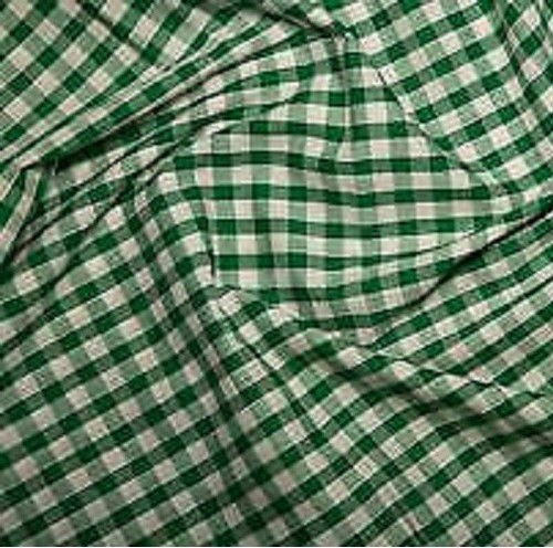 Polycotton 1/4" Gingham Checked Uniform Check Print Craft Dress Fabric Material - Picture 15 of 26