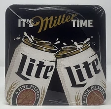 Miller Lite “It’s Miller Time” Coasters 125 Count Sleeve - New