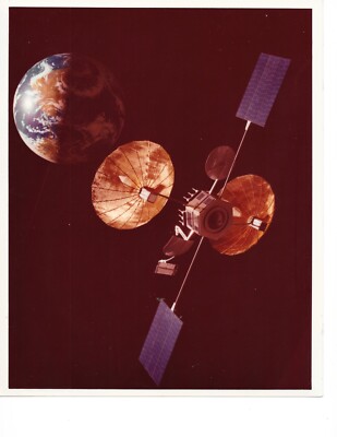 NASA Tracking & Data Relay Satellite View of Earth`#155304-79 8.5 x 11'' GSFC