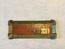 Ramasse monnaie en Tôle lithographiée Publicitaire Cognac Angel