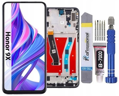 Für Huawei Honor 9X Display Komplettes Bildschirm LCD + Touch Screen Rahmen