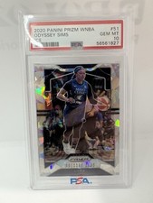2020-21 Panini Prizm WNBA Odyssey Sims Silver Ice 51 PSA 10