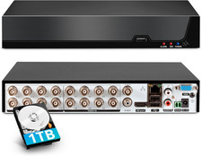 16 Channel DVR for Security Camera with 1TB Hard Drive,16Ch DVR Supports 5MP/4MP