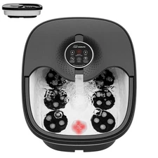 Snailax Foot Spa Bath Massager with Heat, Remote Control, Shiatsu Massage Rol...