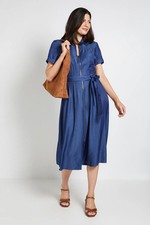Wallis Indigo Shirt Dress Womens Daywear Dresses