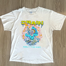 Rare Drain Band Melt The Ice Collection White Shirt S to 5XL PN793