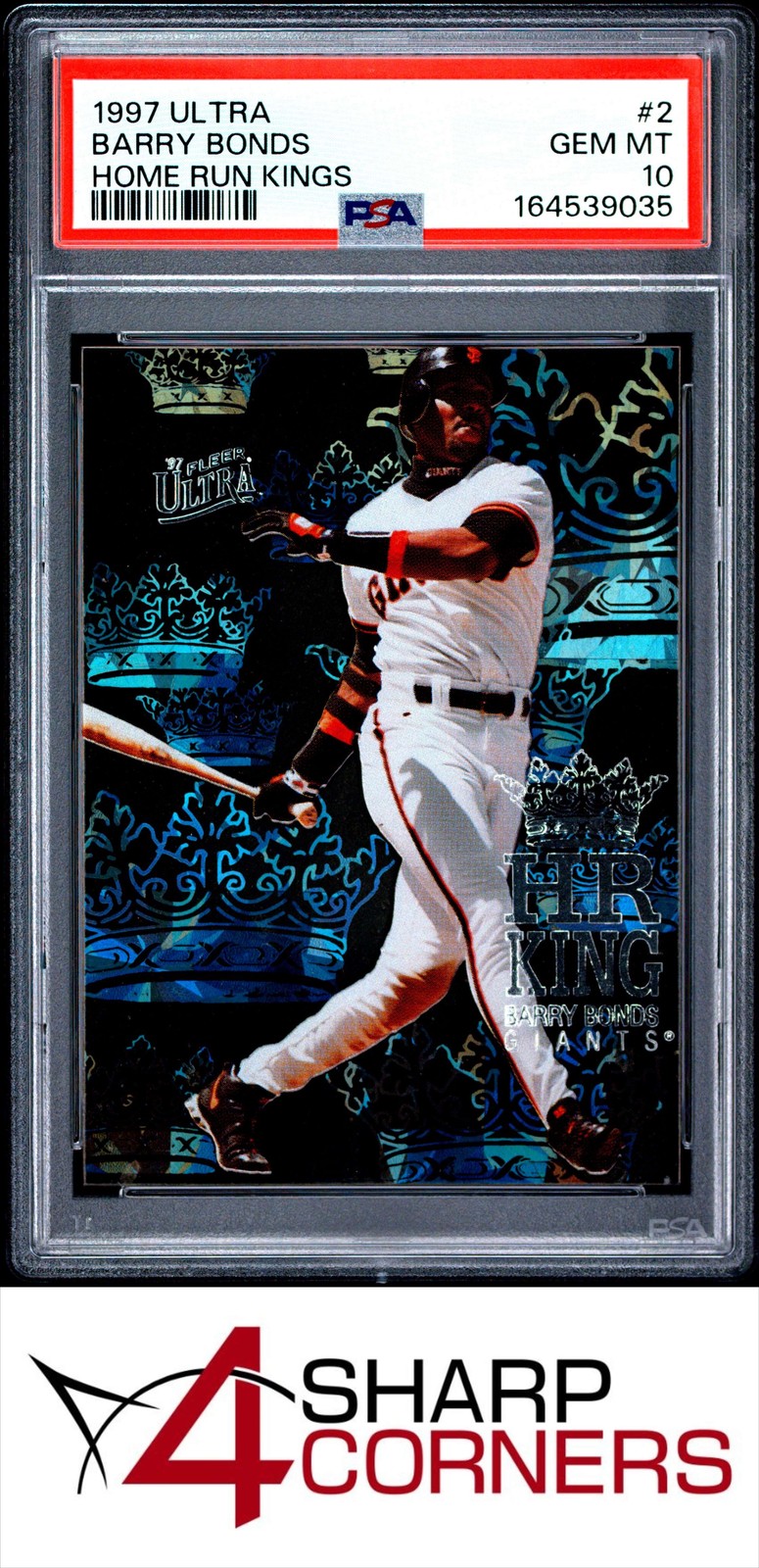 1997 ULTRA HOME RUN KINGS #2 BARRY BONDS GIANTS PSA 10