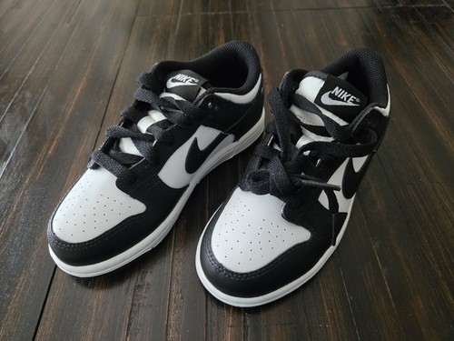 Nike Dunk Low Retro Panda White Black CW1588-100 Youth Shoes US 13C UK 12.5 NEW