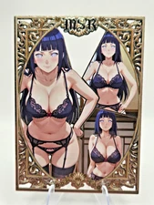 Hinata Hyuga - Anime Waifu Metal Card - Goddess Story - 145/200