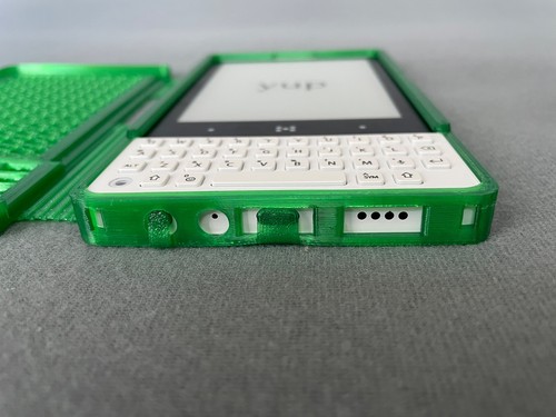 Étui à rabat pour téléphone minimal - Vert émeraude translucide (imprimé en 3D) - Photo 6 sur 9