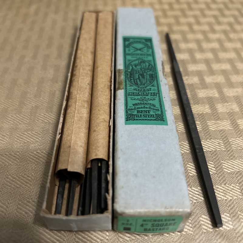 9-4" Square Bastard  File Nicholson New Old Stock USA