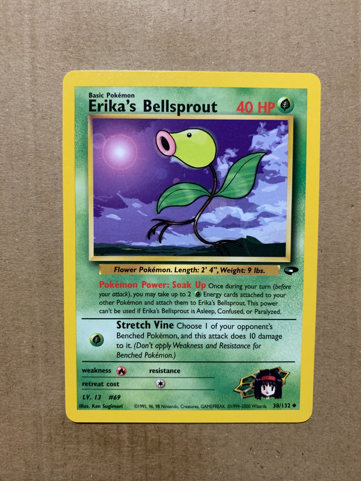 Erika's Bellsprout 38/132 Gym Challenge - Uncommon Pokemon Card - NM/Mint
