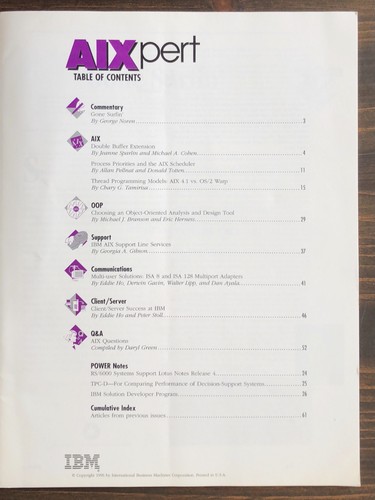 IBM AIXpert (AIX Developers) Magazine - April 1996 - Animation - Picture 2 of 3