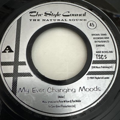 The Style Council - My Ever Changing Moods 7'' Vinyl Single Record