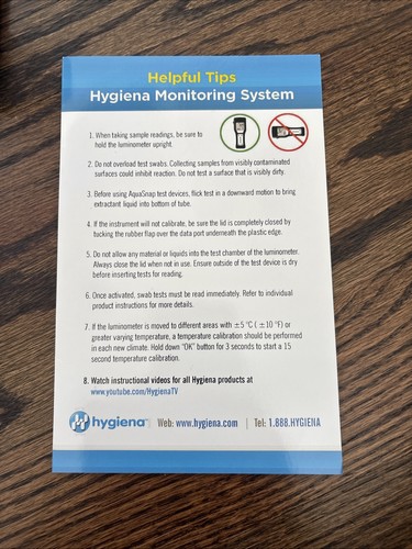 Hygiena SystemSURE Plus- Luminometer ATP Monitoring System with carrying case - Picture 5 of 9