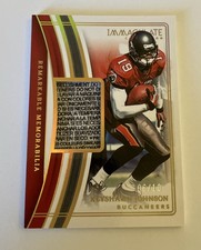KEYSHAWN JOHNSON 2023 Immaculate Remarkable Mem. 🔥 LAUNDRY TAG PATCH /10 🔥 SP