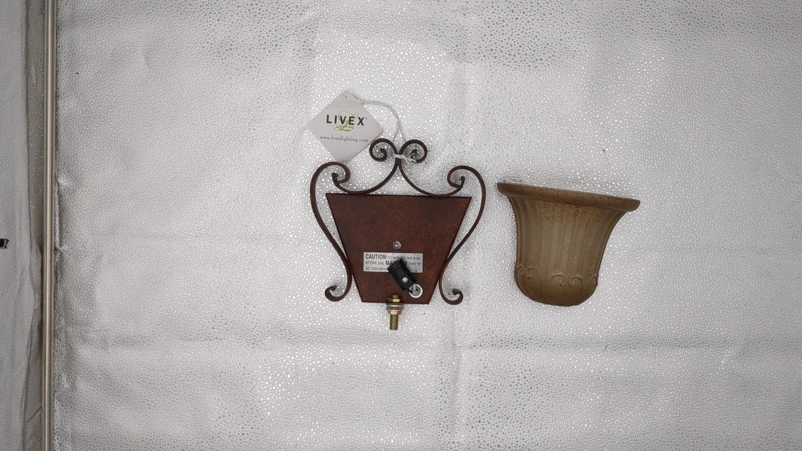 Livex Lighting 8560-63 Villa Verona 1 Light Verona Bronze Finish ADA Wall Sconce