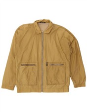 K-Way Giubbotto Bomber Uomo IT 50 Grande Giallo Cotone QS28