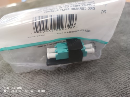 Module adaptateur fibre optique Panduit CMDSAQLCZBL LC duplex OM3/OM4 ~STSI - Photo 2/4
