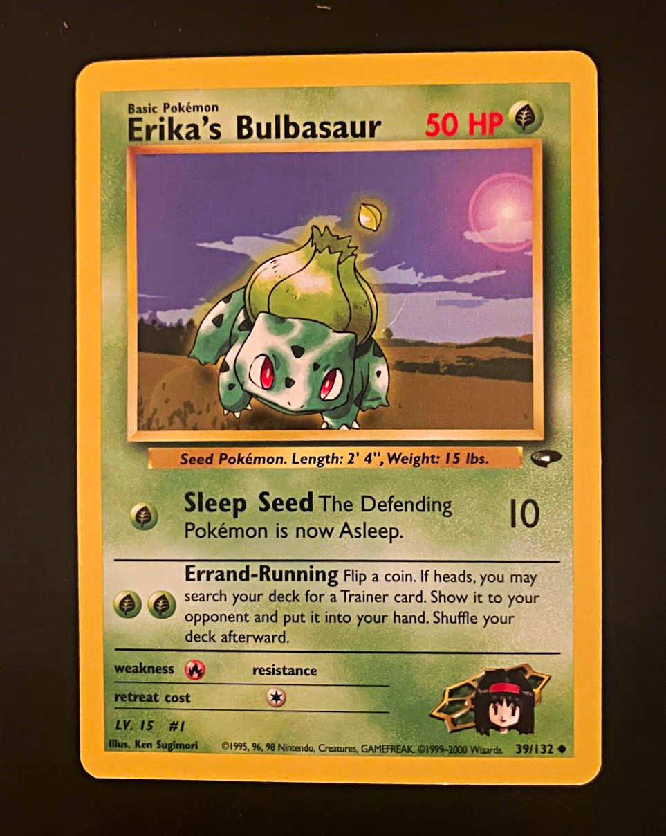 Erika's Bulbasaur 39/132 LP Gym Heroes Unlimited 50 HP EN 2000