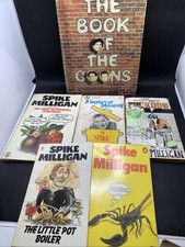 Vintage Spike Milligan UK Edition Book Lot Goons Puckoon Dustbin Scorpion Boiler