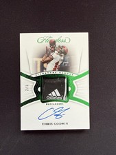 CHRIS GODWIN Auto 2020 Flawless Signature Gloves Adidas Emerald Foil SSP /5
